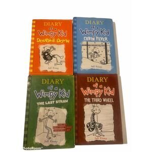 A Diary of a Wimpy Kid Jeff Kinney Lot Of 4. 3 HC 1 Pb #3, 6, 7, 11